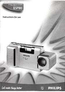 Philips ESP 80 manual. Camera Instructions.